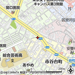 パークジャパン市谷台町第１駐車場周辺の地図