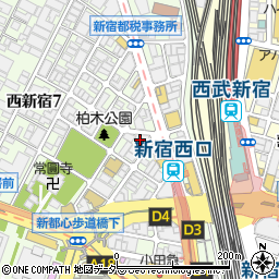 新宿西口治療院周辺の地図