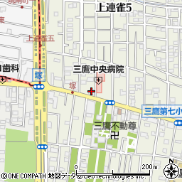 稲垣薬局　三鷹店周辺の地図