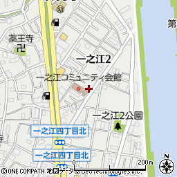 東京都江戸川区一之江2丁目6-14周辺の地図