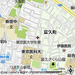 東京都新宿区富久町35周辺の地図