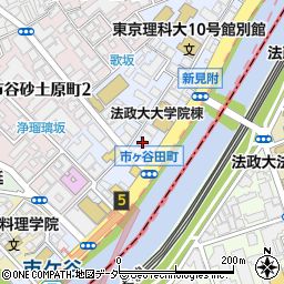 東京都新宿区市谷田町2丁目周辺の地図
