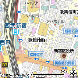 火鳳祥鮮貨火鍋 新宿店周辺の地図