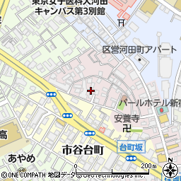 東京都新宿区住吉町14周辺の地図