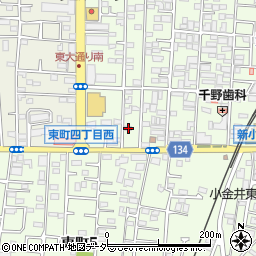 東京都小金井市東町4丁目11-5周辺の地図