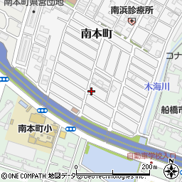 千葉県船橋市南本町34-12周辺の地図