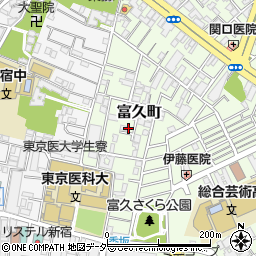 東京都新宿区富久町36周辺の地図