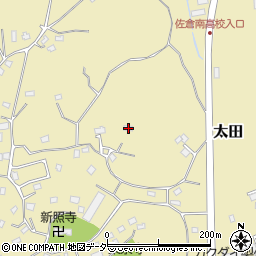 千葉県佐倉市太田1720周辺の地図
