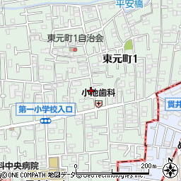 東京都国分寺市東元町1丁目30-17周辺の地図