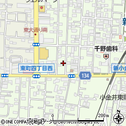 東京都小金井市東町4丁目11-17周辺の地図