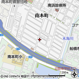 千葉県船橋市南本町34-14周辺の地図