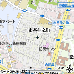 東京都新宿区市谷仲之町3周辺の地図