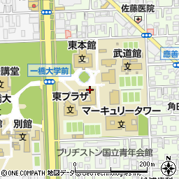 一橋大学生協　カフェテリア周辺の地図