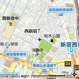 新宿西口商店街振興組合周辺の地図