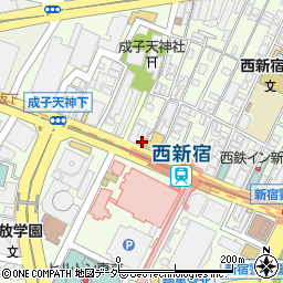 松屋西新宿８丁目店周辺の地図