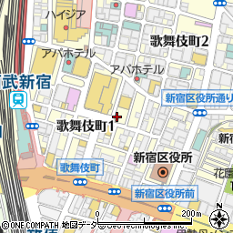 個室 和食 八馬 新宿本店周辺の地図
