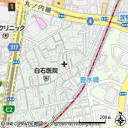 東京都中野区本町1丁目18周辺の地図