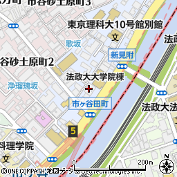東京都新宿区市谷田町周辺の地図