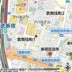 創業四〇年 炭火焼き鳥と個室居酒屋 三代目みつる 新宿東口店周辺の地図