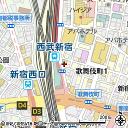 宝島２４　新宿・本店周辺の地図