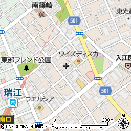 東京都江戸川区南篠崎町3丁目周辺の地図