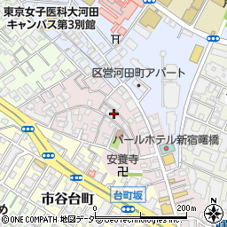 東京都新宿区住吉町12-13周辺の地図