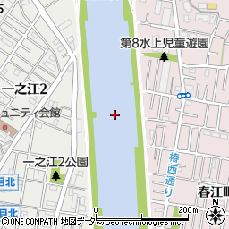 新中川周辺の地図