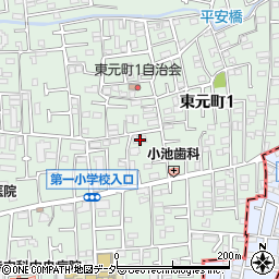 東京都国分寺市東元町1丁目30-11周辺の地図
