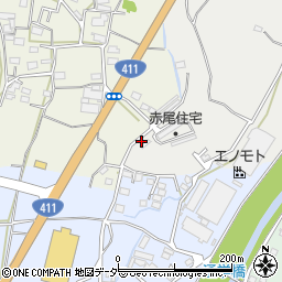 山梨県甲州市塩山赤尾1152周辺の地図