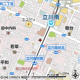 明光義塾　立川教室周辺の地図