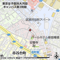 東京都新宿区住吉町12-12周辺の地図