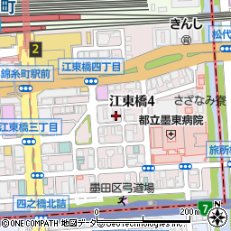 ＮＰＣ２４Ｈ錦糸町パーキング周辺の地図