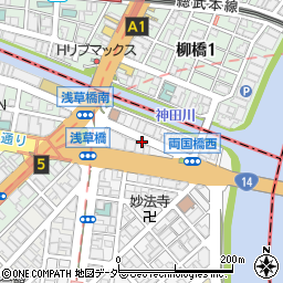 東日本橋２丁目パーキングメーター４周辺の地図