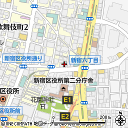 新宿アーバンホテル周辺の地図