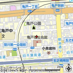 東京都江東区亀戸1丁目周辺の地図