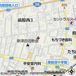 千葉県船橋市前原西2丁目周辺の地図