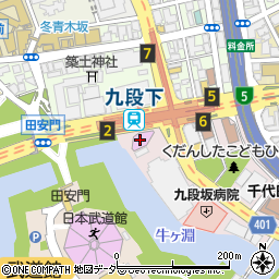 昭和館周辺の地図
