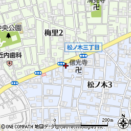 プチコート松ノ木周辺の地図