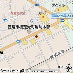 ゲオ匝瑳八日市場店周辺の地図
