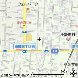 東京都小金井市東町4丁目11-7周辺の地図