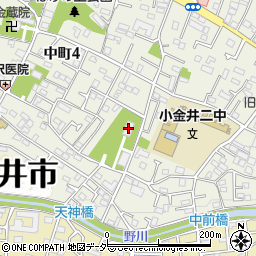 小金井神社周辺の地図