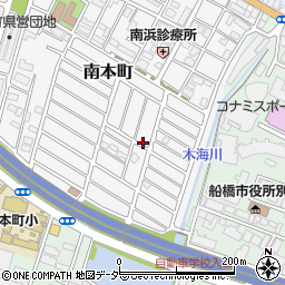 千葉県船橋市南本町36周辺の地図