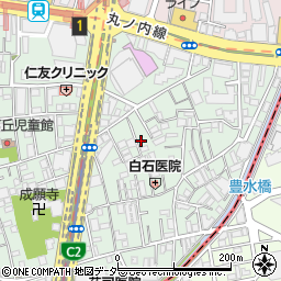 東京都中野区本町1丁目27周辺の地図