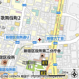 東京都新宿区歌舞伎町2丁目8周辺の地図