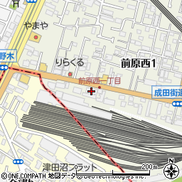 武蔵オイルシール工業株式会社　船橋工場周辺の地図