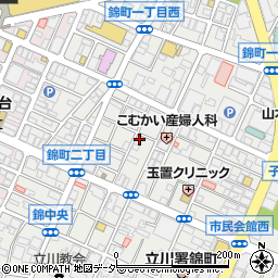 リパーク立川錦町２丁目第６駐車場周辺の地図