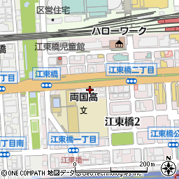 墨田江東橋郵便局周辺の地図
