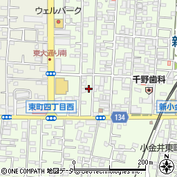 東京都小金井市東町4丁目11-15周辺の地図