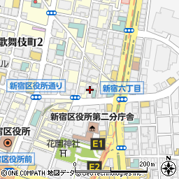 東京都新宿区歌舞伎町2丁目8-2周辺の地図