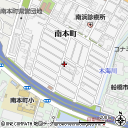 千葉県船橋市南本町34-17周辺の地図